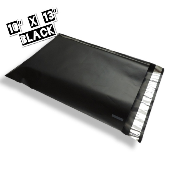 50 Poly Mailers 10x13 Black (100% Recycled) - Picture 3 of 3